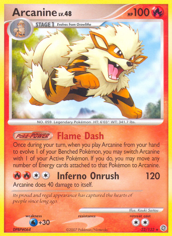 Arcanine — Secret Wonders #022 / 132