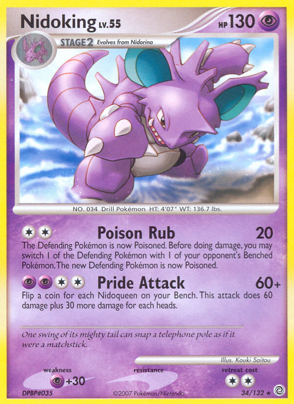 Nidoking — Secret Wonders #034 / 132