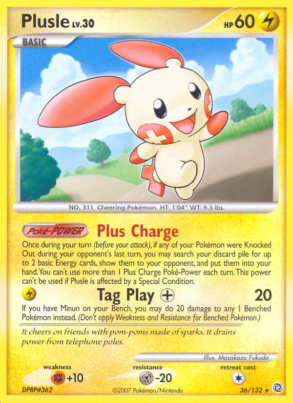 Plusle — Secret Wonders #036 / 132
