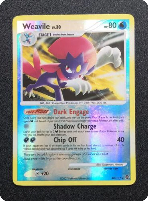 Weavile — Secret Wonders #040 / 132