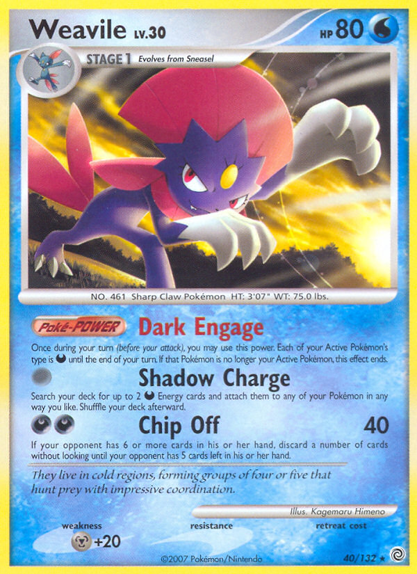 Weavile — Secret Wonders #040 / 132