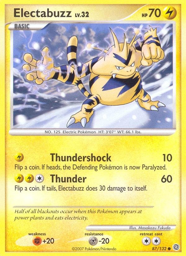 Electabuzz — Secret Wonders #087 / 132