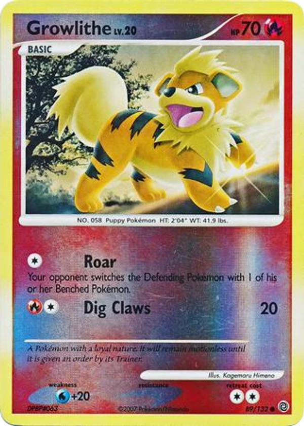 Growlithe — Secret Wonders #089 / 132