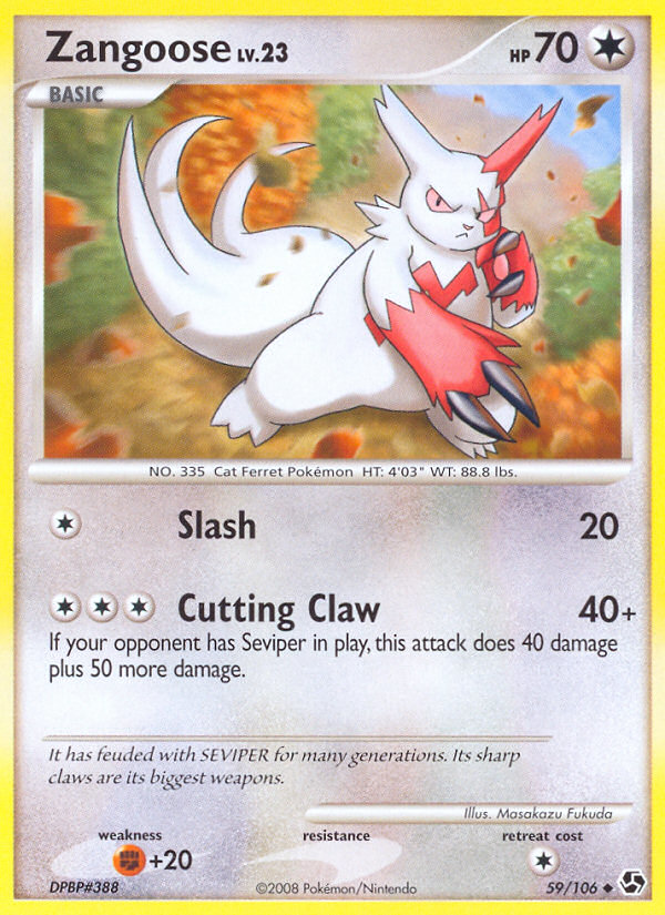Zangoose — Great Encounters #059 / 106