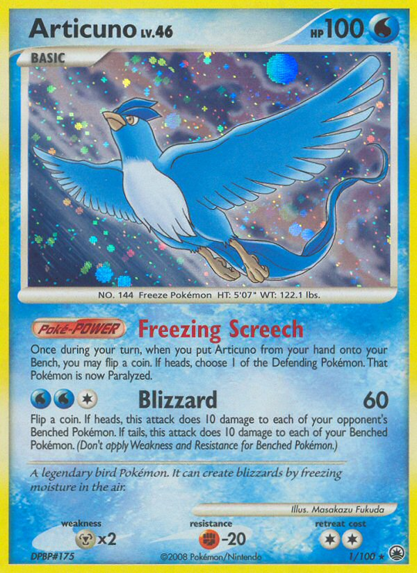 Articuno — Majestic Dawn #001 / 100