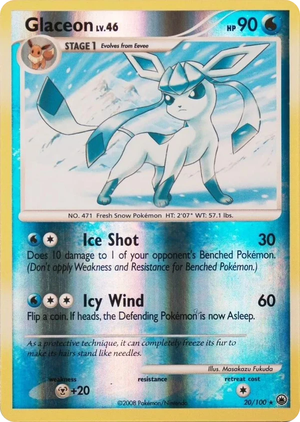 Glaceon — Majestic Dawn #020 / 100