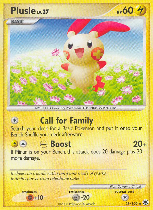 Plusle — Majestic Dawn #028 / 100