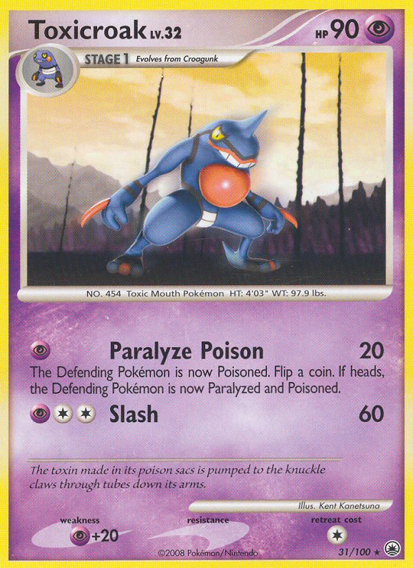Toxicroak — Majestic Dawn #031 / 100