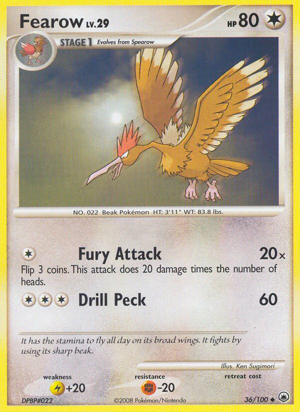 Fearow — Majestic Dawn #036 / 100