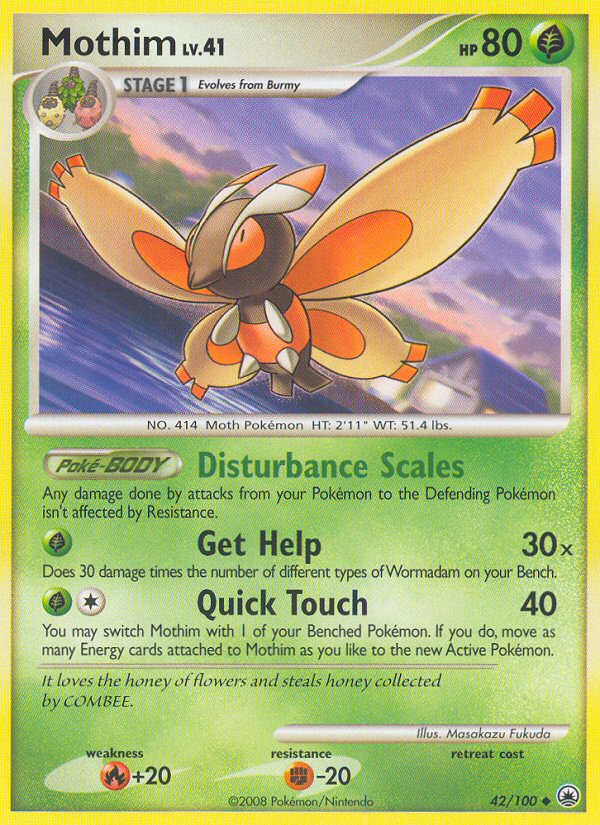 Mothim — Majestic Dawn #042 / 100
