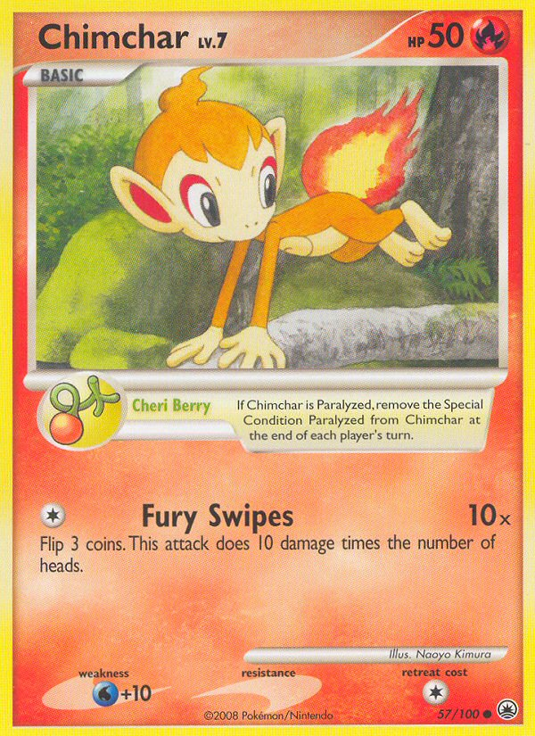 Chimchar — Majestic Dawn #057 / 100
