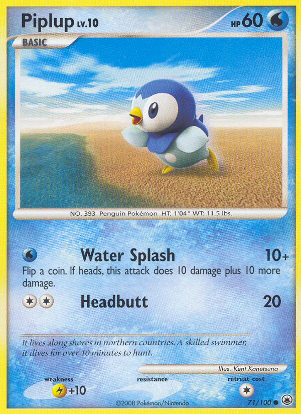 Piplup — Majestic Dawn #071 / 100