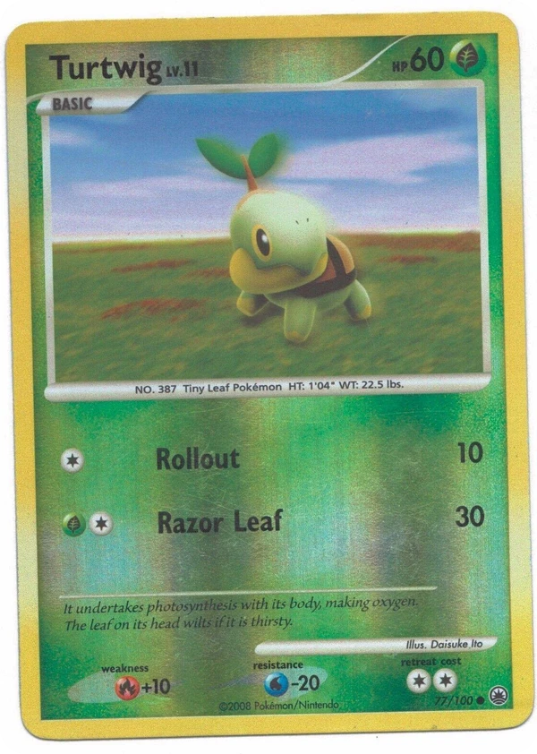 Turtwig — Majestic Dawn #077 / 100