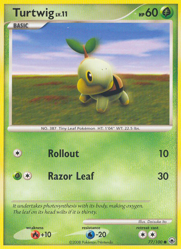 Turtwig — Majestic Dawn #077 / 100