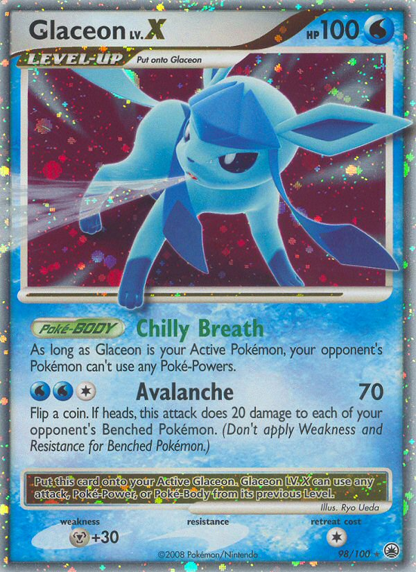 Glaceon LV.X — Majestic Dawn #098 / 100
