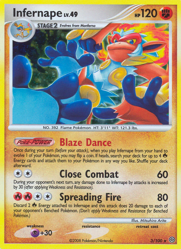 Infernape — Stormfront #003 / 100