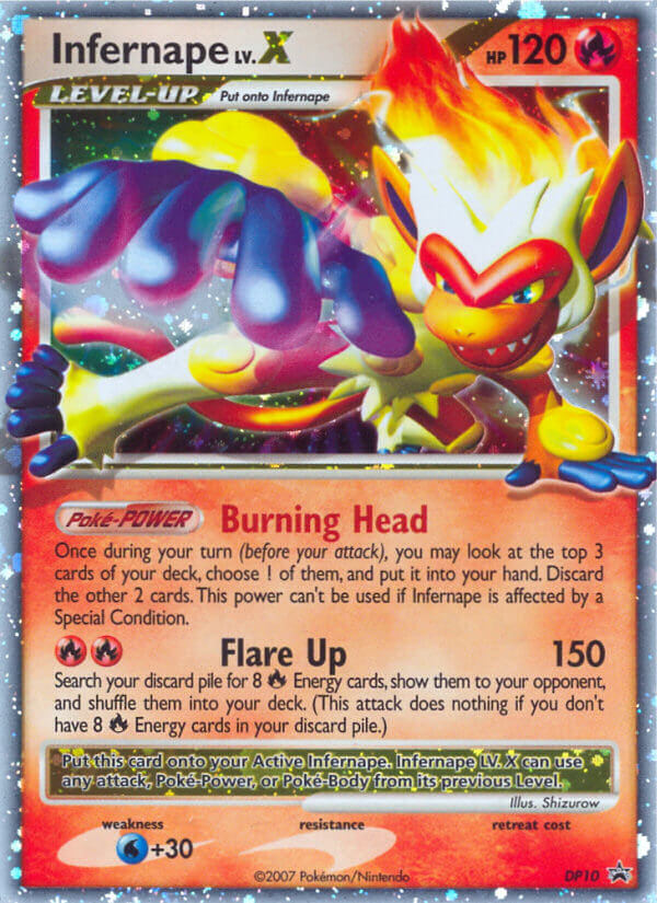 Infernape LV.X — DP Black Star Promos #010 / 56
