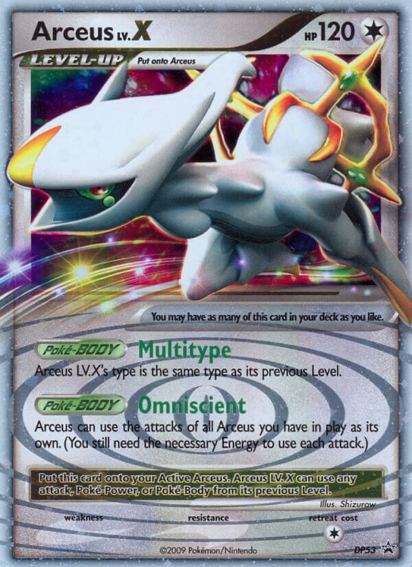 Arceus LV.X — DP Black Star Promos #053 / 56