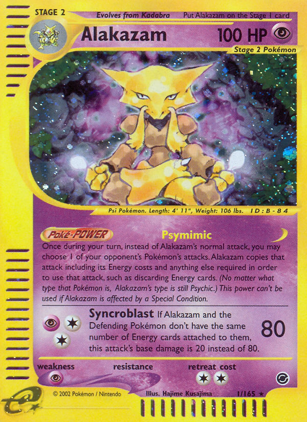 Alakazam — Expedition Base Set #001 / 165