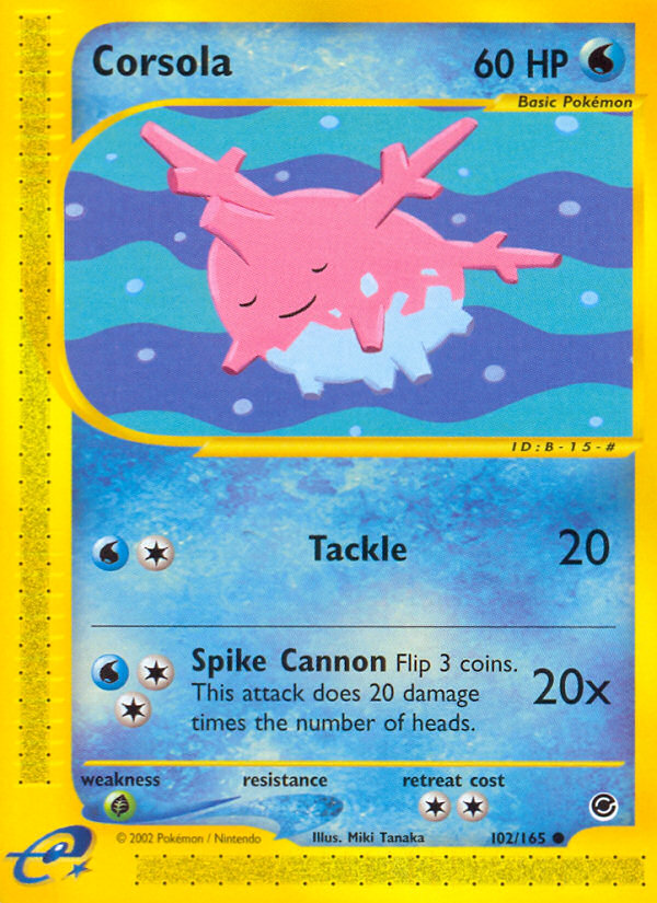 Corsola — Expedition Base Set #102 / 165