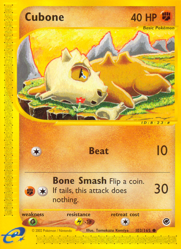 Cubone — Expedition Base Set #103 / 165