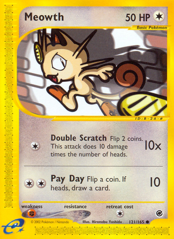 Meowth — Expedition Base Set #121 / 165