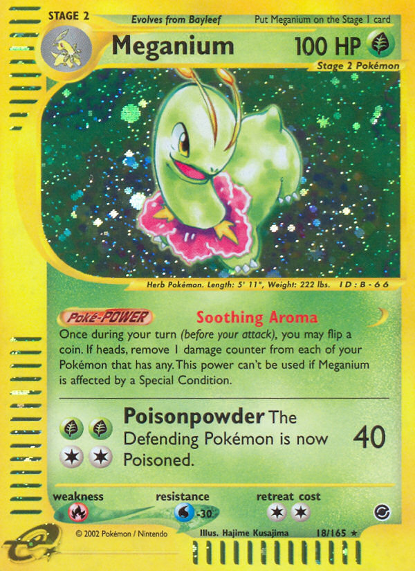 Meganium — Expedition Base Set #018 / 165