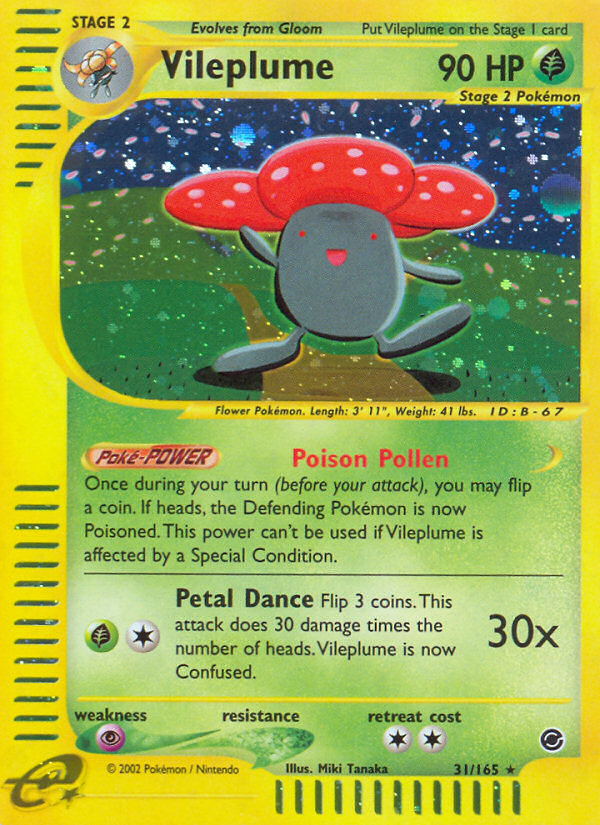 Vileplume — Expedition Base Set #031 / 165