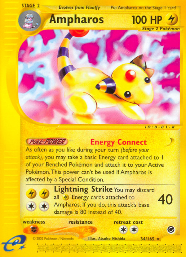 Ampharos — Expedition Base Set #034 / 165