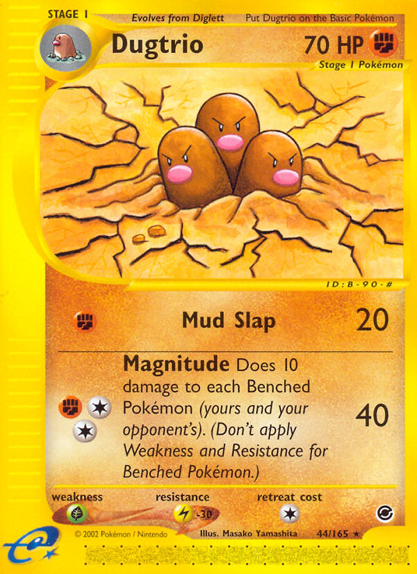 Dugtrio — Expedition Base Set #044 / 165