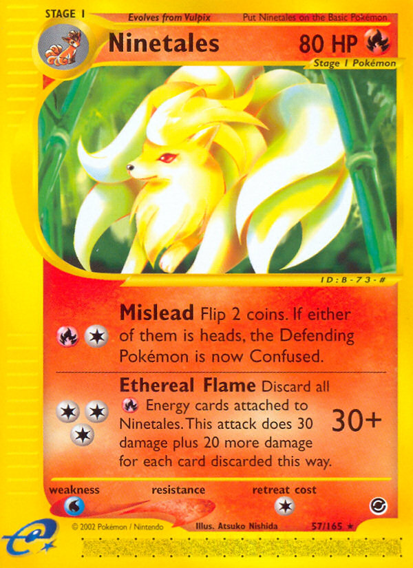 Ninetales — Expedition Base Set #057 / 165