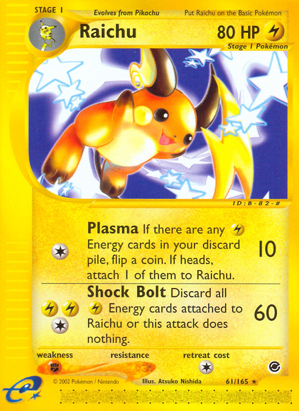 Raichu — Expedition Base Set #061 / 165