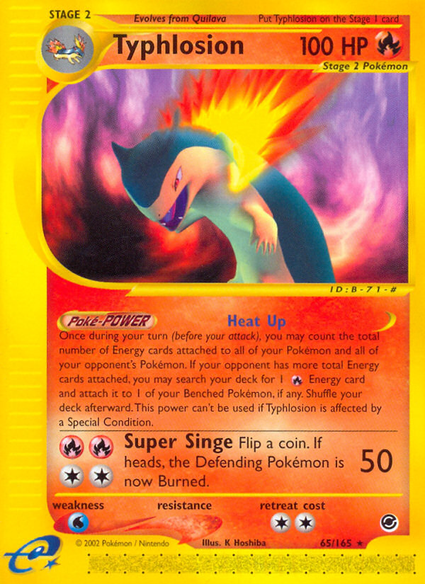 Typhlosion — Expedition Base Set #065 / 165