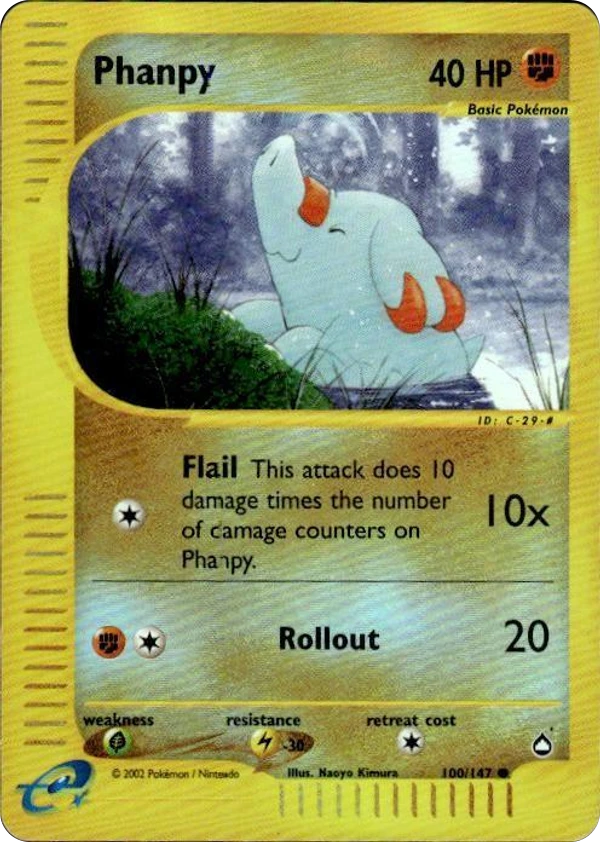 Phanpy — Aquapolis #100 / 147