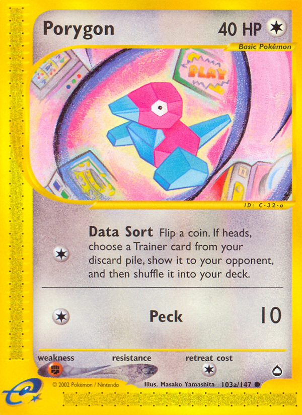 Porygon — Aquapolis #103 / 147