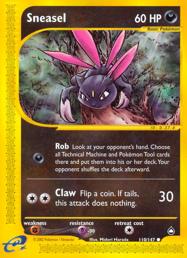 Sneasel — Aquapolis #110 / 147