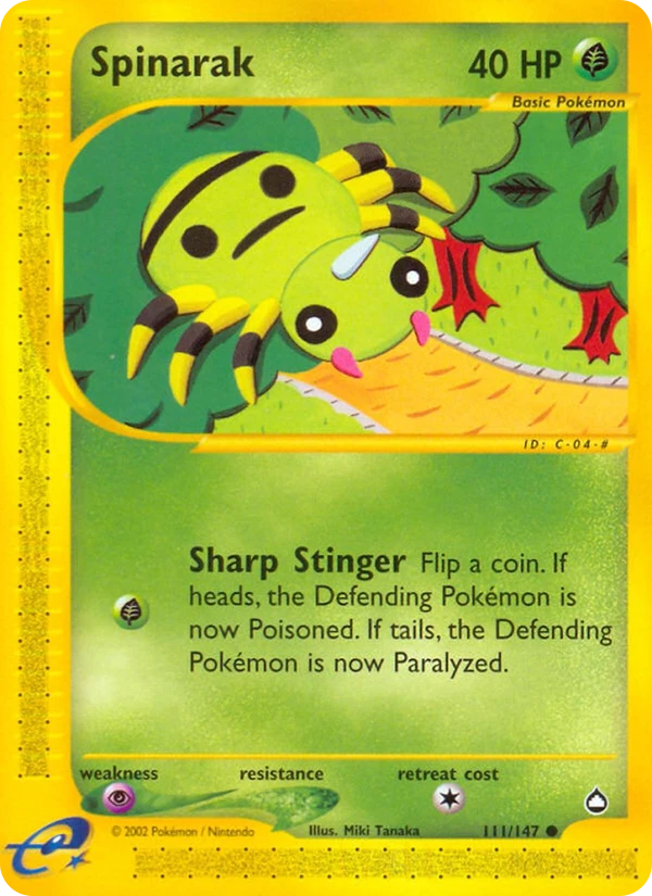 Spinarak — Aquapolis #111 / 147