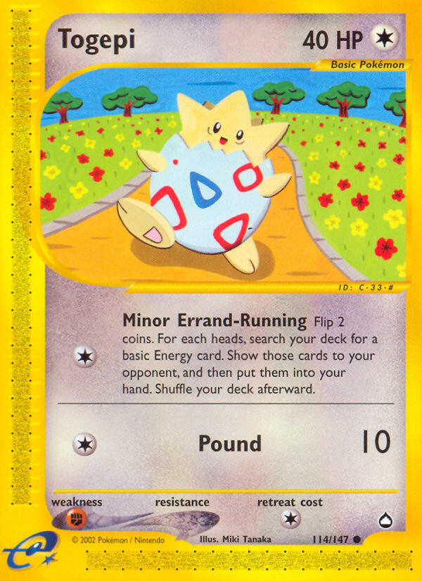 Togepi — Aquapolis #114 / 147