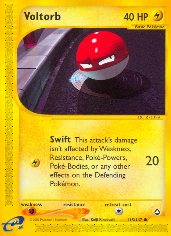Voltorb — Aquapolis #115 / 147