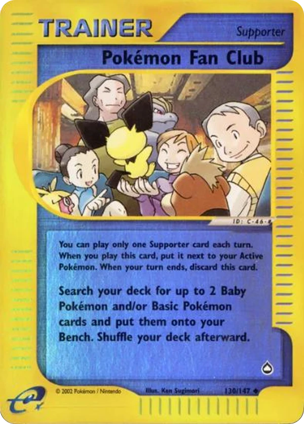Pokémon Fan Club — Aquapolis #130 / 147