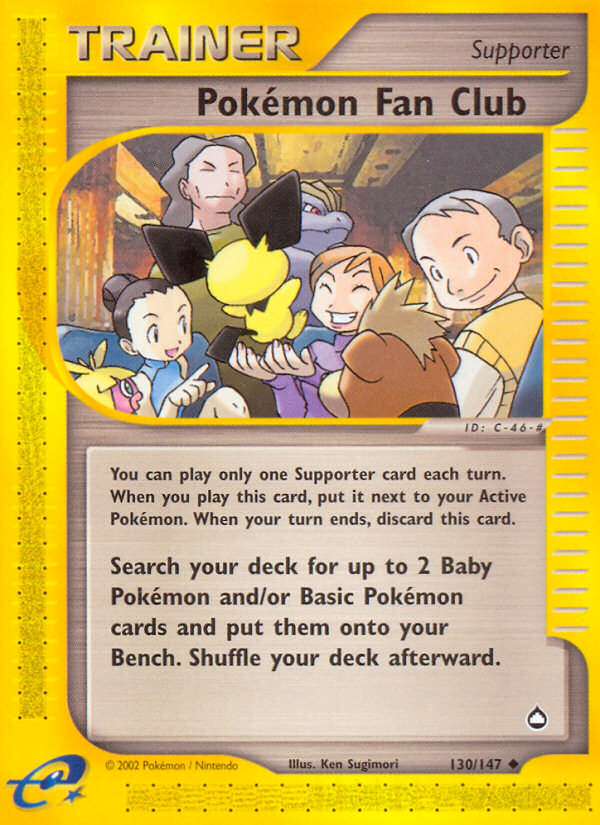 Pokémon Fan Club — Aquapolis #130 / 147