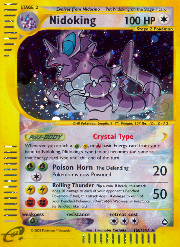 Nidoking — Aquapolis #150 / 147
