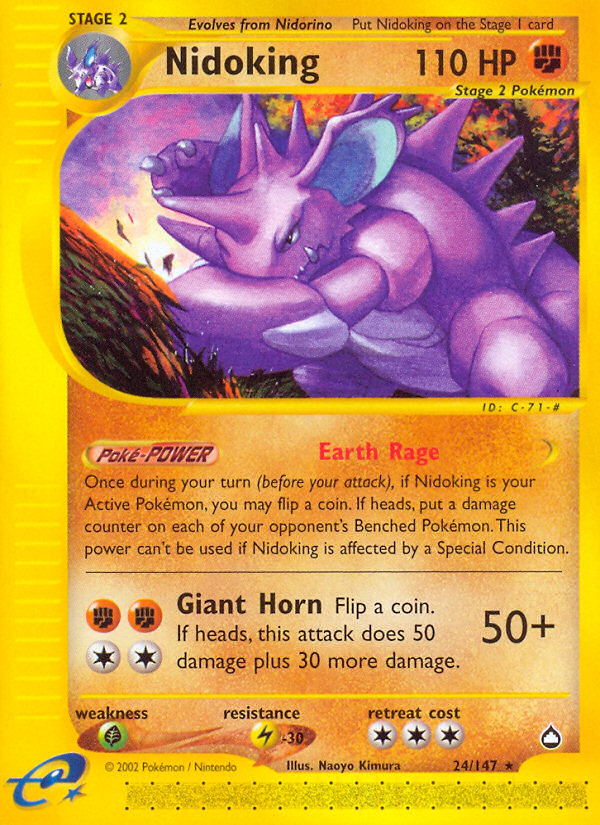 Nidoking — Aquapolis #024 / 147