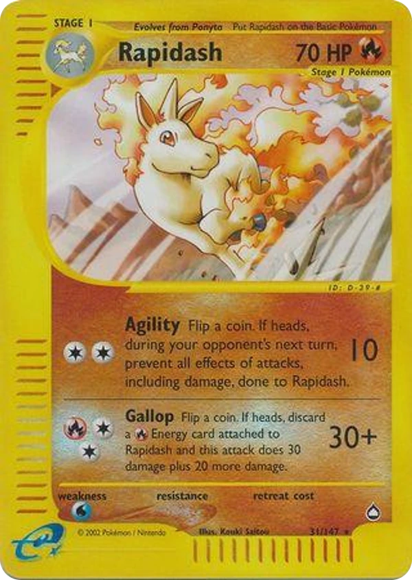 Rapidash — Aquapolis #031 / 147