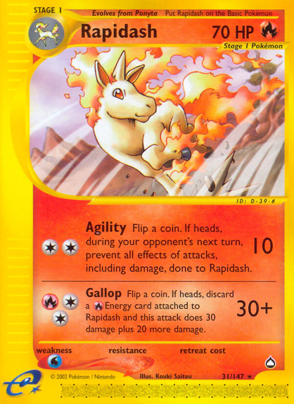 Rapidash — Aquapolis #031 / 147