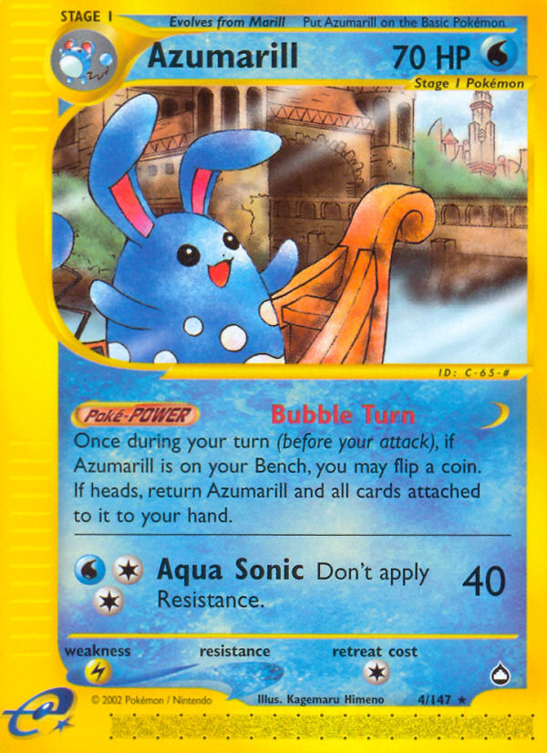 Azumarill — Aquapolis #004 / 147