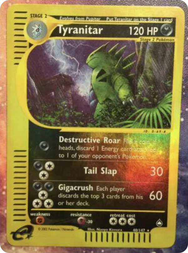 Tyranitar — Aquapolis #040 / 147