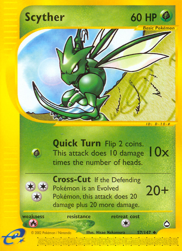 Scyther — Aquapolis #057 / 147