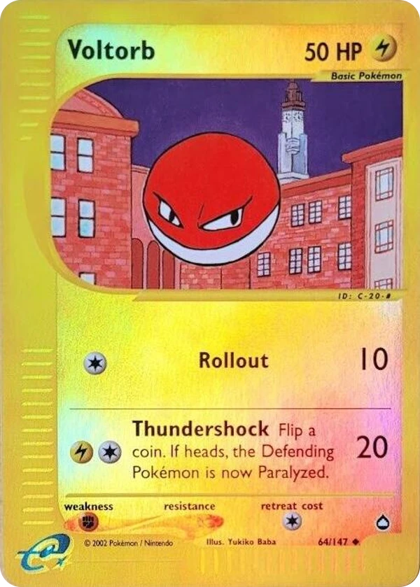 Voltorb — Aquapolis #064 / 147