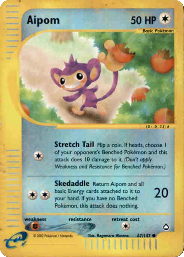 Aipom — Aquapolis #067 / 147
